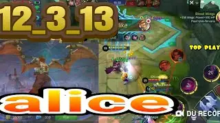 MOBILE LAGEND BANG BANG INDONESIA tutorial pakai hero alice memang gila