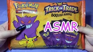 Pokémon Halloween Bundle Opening ASMR (whispering & tapping)