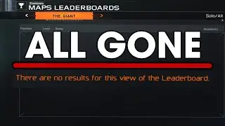Call Of Duty Has REMOVED ZOMBIE LEADERBOARDS!
