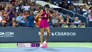 IVANOVIC HOT SHOT vs Sharapova in 2014 WTA Cincinnati Semifinal