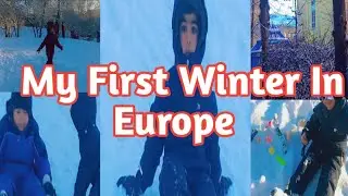 First Winter In Europe| Snow In Europe| Snow in Norway| Pakistani Mom's vlog in Norway|Kawalbano 
