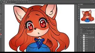 Timelapse painting: chibi fox girl