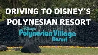 Driving through Walt Disney World To Disneys Polynesian Resort January 2025