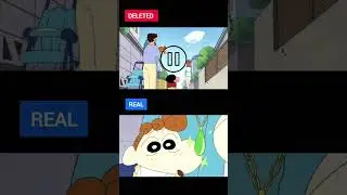 Shinchan Deleted Scene vs Real Scene! 🤯#Shinchan #Anime #DeletedScenes #RealScenes #AnimeFans part36