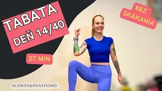27 min TABATA tr&eacute;ning na cel&eacute; telo bez pom&ocirc;cok &ndash; FIT RESET | Deň 14/40