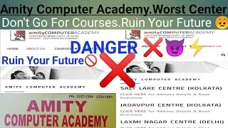 Worst Computer Training Centre😞 (Part 1) #amitycomputeracademy #computercenter #viralvideo