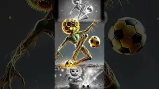 what if this cute sunflower plant mutated with a soccer ball? #shorts #plants #football #evolution