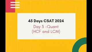 D3   Solution  Quant   HCF LCM (without Audio)