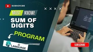 C language to find Sum of Digits of a Number | A TO Z KNOWLEDGE #coding #trending #video #yt 