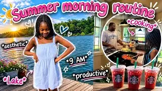 9am summer Morning routine| *productive + chill*