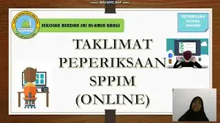 Taklimat Ketua Pengawas SPPIM 2020 SRIAAB