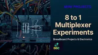 MULTIPLEXER (MUX) TREE CIRCUIT IMPLEMENTATION ON BREADBOARD, #electroniclab,#experiment,#laboratory,