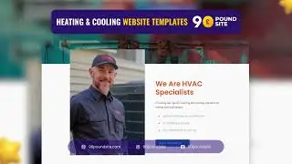 HVAC Website Template | Heating & Cooling Business Website for &pound;90 | 90poundsite.com