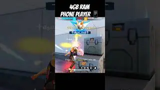 4gb ram phone player 1vs4 clutch ✅ power of phone player #phoneplayer #ffshorts
