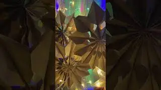 Easy Paper Christmas Star making with paper cover | DIY Christmas decorations #papercraft #shorts