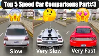 Extreme Car Driving Simulator || Top Fast Cars Comparison#3 - Best Simulator Game