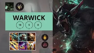 WARWICK JUNGLA 🔥18/5/8 | League of Legends | Plata