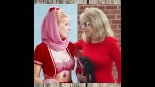 Young Jeannie meets her older self Barbara Eden #IDreamOfJeannie #Magic #60s #70 #TVshow