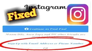 How to Fix Instagram Sign Up, Account Create, Login Problem Solved