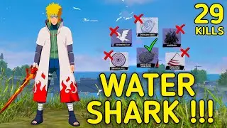 SOLO VS SQUAD || WATER STYLE SHARK BOMB🔥!!! IS THE BEST SKILL IN NARUTO ??? || 90% HEADSHOT INTEL I5