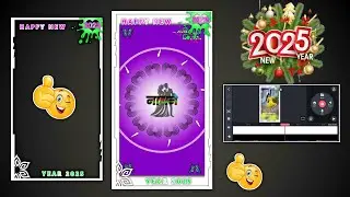 Happy New Year 2025 💞 New Border Png PNG 2025 kine Master Video Editing🤪