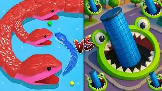 Snake Clash🔥 Vs Hole Io 🐍Max level Epic Comprehension 100%Win Pro Gameplay #22