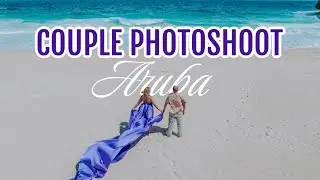 Couples Photoshoot in Aruba with Flying Dress Aruba