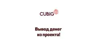 Получил 13-й вывод денег  с проекта Cubig. Зарабатываем БЕЗ вложений.