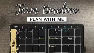 Plan With Me | Term 3 Timeline | Bullet Journal Setup