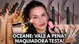 Maquiadora Testando OCEANE: VALE O HYPE? Base Stick, Blush Stick, Mascaras de cilios e pinceis!