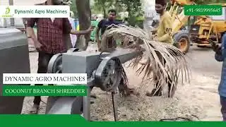 Coconut Branch Shredder | Agriculture coconut leaves Shredder | Keyul Enterprise
