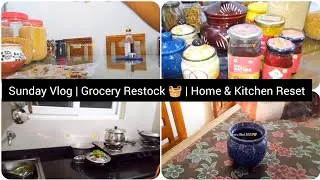 Sunday Vlog 🧺 | Grocery Restock & Home Routine | Tamil #sundayvlog #grocery #pooja 