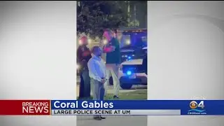 Large police scene at University of Miami
