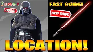 Where to find DARTH VADER MYTHIC LIGHTSABER Location in Fortnite! (Darth Vader BOSS Location)