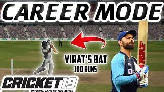 1st Test Century 😍 with Virat Kohli's BAT - GamerByte - Career Mode - Cricket 19 [EP 6]