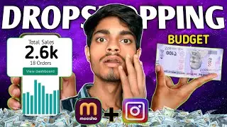 ₹100 Meesho Dropshipping challenge |⏰24 Hours challenge Dropsshopping 2025