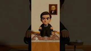 The Godfather Movie Scene in Chibi Style Animation - Handcrafted - No Ai