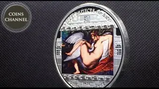 $20 Silver Coin Cook Islands 2014 - Masterpieces of Art - Leda and Swan