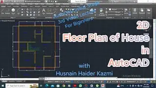 2D Design of a House| Floor Plan| How to make Layers in AutoCAD? AutoCAD Initial Stage 3rd Lecture