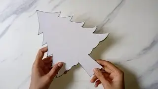 How to make Christmas tree. Easy Christmas ornaments. How to make Christmas tree from cardboard
