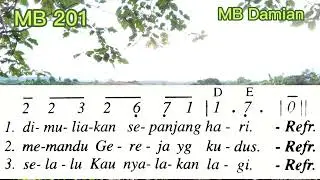 Madah Bakti 201, Kemuliaan, Gaya Keroncong diatonis,