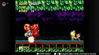 Sonic 2: Mystic Cave Zone Act 2 boss super sonic (switch)