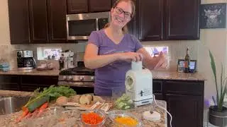 Aobosi 805 Electric Shredder Slicer Salad Grater Maker/Large Chute, Great for Kitchen