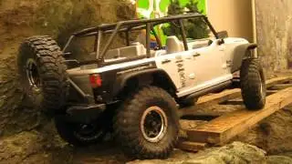 Axial SCX10 Jeep Wrangler Unlimited Rubicon Demo Trail at Portland International Auto Show 2013
