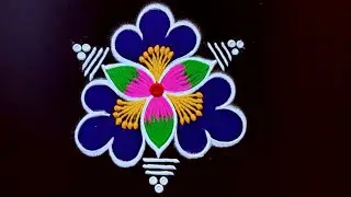 Thai Poosam special kutty Rangoli designs &hearts;️3  simple Rangoli kolam with dots &hearts;️ easy daily kolam