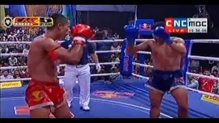 Dom Keoda Vs Tomroutlek(Thai) សន្លប់​ទឹក​ទី​ ៤ ,CNC boxing