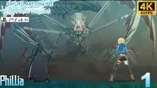 Sword Art Online Re Hollow Fragment PS4 Pro (4K, 60 FPS) Part 1 Philia