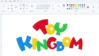 How to draw the Toy Kingdom logo using MS Paint | How to draw on your computer