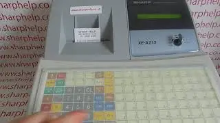 Not Assigned Error Message On Sharp XE-A213 / XEA213 / XEA213B Cash Register