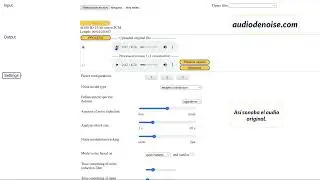 Eliminar ruidos de fondo en audios, online y gratuito.